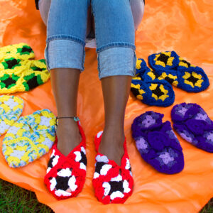 Elaine's - Caribbean Crochet bedroom slippers