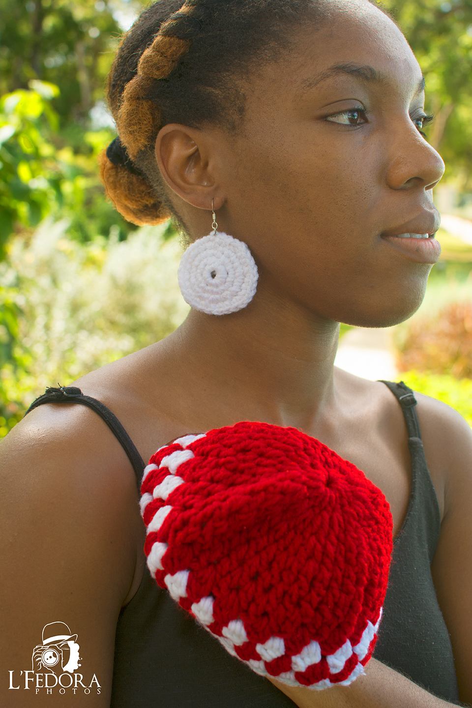 Elaine's - Caribbean Crochet Adult Tams and Earrings